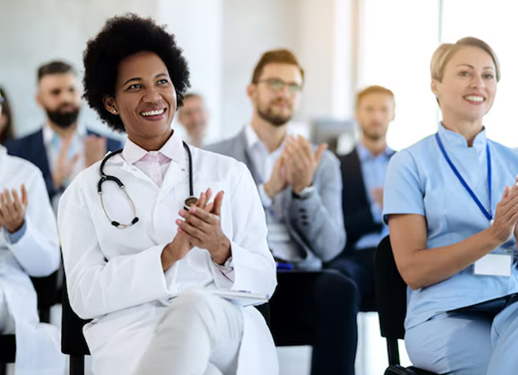 Doctors Explain Therapy To Patient Stock Image