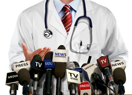 Doctor Press And Media Conference Stock Photo - Image